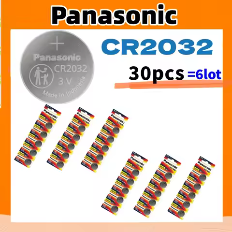 30PCS Original PANASONIC CR2032 CR 2032 3V Lithium Battery For Watch Calculator Clock Remote Control