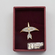 KL Pewter [777] Wau Kucing (Gold) | Brooch