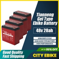 Ebike Battery 48v 28ah Battery 48v 25ah DZF Tianneng Brand SET, Applicable for Romai, Nwow, Kenwei