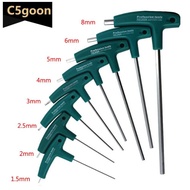 C5GOON 1Pc T Type Hex Key Allen Wrench Set Hexagonal Wrench with Rubber Handle C5Y8