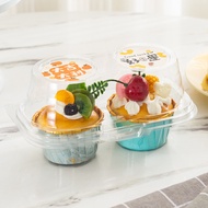 Cup Cake Cup Packaging Box Single 1 Piece 2 Pieces Transparent Blister Baking Pastry Muffin Cup Pack