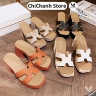 H 9p clogs, fashionable hm 9cm high heel sandals, lightweight sole, easy to wear on feet, flattering