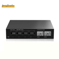 2.5Gb Switch 4 Port 2.5G Unmanaged Network Switch with 2 Port 10GbE SFP+ Slot Home Setup Ethernet Sw