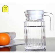 เหยือกแก้วใส่น้ำพร้อมฝาปิด SQP-500SC (600ml)  SQP-1200SC (1.1 ลิตร)