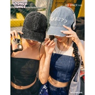 AIR SPACE [Looney Tunes] Tweety - Washed Denim Cap - Frayed Patch version / Rhinestone version