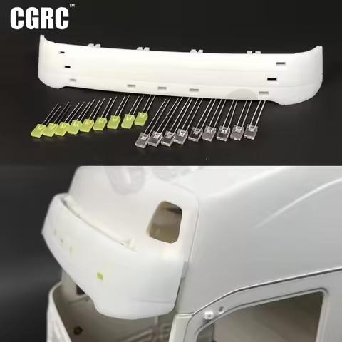 1PCS Plastic Sun Visor with Light for 1/14 Tamyia Rc Truck VOLVO FH16 750 56360 DIY Part