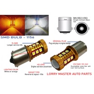 SMD-15 LED 1156 1141 12V-24V BULB WHITE OR ORANGE LORRY TRUCK AKSESORI