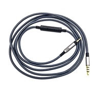 Audio cable with in-Line Mic remote volume Compatible with Audio Technica ATH-M50x, ATH-M40x, ATH-M7