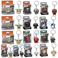 FUNKO POP Star Wars Series Pocket Keychain The Mandalorian Stormtrooper Darth Vader The Child Yoda P