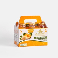 Nước Yến tươi Queennest Ngũ vị (Hộp 6 chai x 240ml) hương Vanilla Hồng Sâm Hạt Chia Collagen Nha Đam