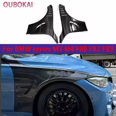 For BMW series M3 M4 F80 F82 F83 Carbon Fiber Fender Retrofit the Carbon fiber replacement leaf plat