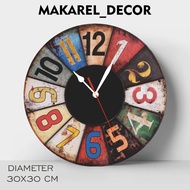 Classic European Aesthetic Theme Retro Vintage Wall Clock Quarts | MAKAREL_DECOR