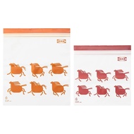 Genuine IKEA IKEA IKEA Plastic Sealed Bag Compact Bag Household Pony Fresh-keeping Bag Food Bag Zipl