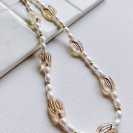 【全館清倉最高折800】鳶尾花珍珠 手機背帶手機掛繩手機殼防摔鍊