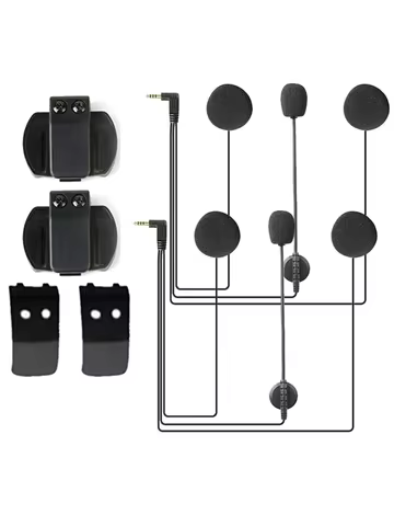 Accessory for EJEAS V6 PRO Helmet Intercom Clip 3.5mm Microphone Speaker Headset for Vnetphone V4 Mo