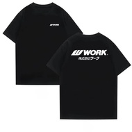 Summer WORK Short Sleeve Classic Wheel Racing Sponsor Clothing RIM Car Fashion T-Shirt Modified Car 