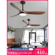 TIMI70Inch Large Wind Solid Wood Ceiling Fan Lights Nordic Home Living Room Commercial Retro Restaur