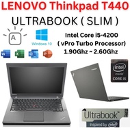 Lenovo ThinkPad T440 ULTRABOOK SLIM Intel Core i5-4th / vPro Processor Core i5 / SSD Fast Slim Laptop Gaming Lenovo