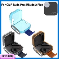 K11SEQ Transparent Earphone Protective Case Security Lock TPU Clear Cover Anti-Scratch Headphone Pro