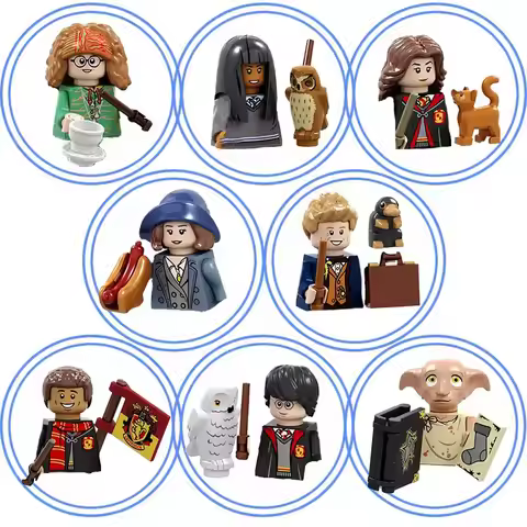 Hot Toys Movie WM6090 WM6041 Harry Potter Building Blocks Action Figures Mini dolls model assemble t