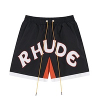 Cross-border European And American Fashion Brand RHUDE Letter Color Matching Casual Sports Mesh Shor