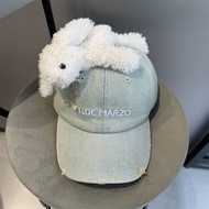 JEANS CAP WITH BEAR