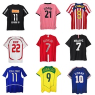 Retro Football Jersey Star France Zidanema Competition Brazil AC Santos Roman C Robe Beckham Jersey