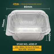 ( PREMIUM ) SQUARE ALUMINUM FOIL CONTAINER 4330-P