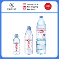 Evian Natural Mineral Water 330ml and 500ml x 24 Bottles