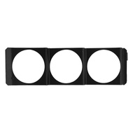 Triple 52mm x 3 Gauge Holder Pod Panel - Standard Stereo Radio Slot Single Din Universal