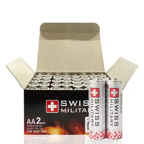 Swiss Military Alkaline Battery Aa Battery Lr6 1.5V 40 Pieces
