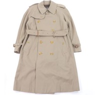 成色極佳的Burberry復古繫帶風衣，春季外套，米色，WD037-027-01，英國製造，男士款