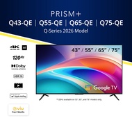 [TOP SELLING] PRISM+ Q-Series 2026 43 / 55 / 65 / 75 inch | 4K AI Google TV 2026 Model