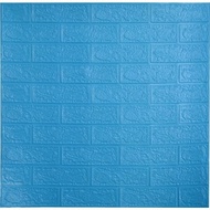 Wallpaper 3D Foam Biru || walpaper foam