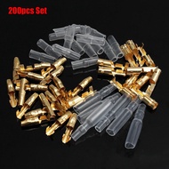 200pcs Set 3.9mm Male Female Electrical Cable Connector Socket Terminals New