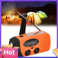 SPVPZ Radio Multifunctional Sensitive Portable Solar Hand-crank AM/FM/WB Weather Radio for Home