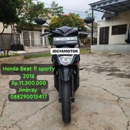 Honda Beat fi 2016 hitam motor bekas berkualitas jogyamotor