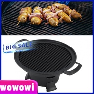 wowowi Cast Iron Hibachi Nonstick Die Aluminum Japanese Tabletop Portable Charcoal Grill  Easy to Ca
