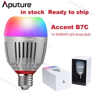 Aputure Accent B7C RGB Smart LED Light Bulb for Photographic Lighting Camera Dimming App Control Photography lights