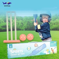 [Simhoa] Kids Cricket Set, Outdoor Sports Game Indoor Play Garden Cricket Set, Cricket Bat And Balls