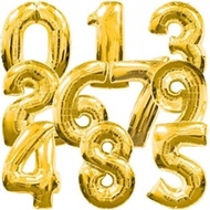 [SQ Seller] Giant 40" Gold Number Helium Foil Balloon 21st 50th Birthday Party Wholesale Birthday Pa