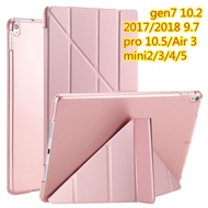case iPad Air1 Air2 9.7 เคส 2020 Pro 11 Mini 1/2/3/4/5 เคส 2019 gen7 10.2 Air3 10.5 TPU บางเฉียบ เคส ipad