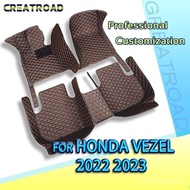 【In stock】RHD Car Floor Mats For Honda Vezel  2022 2023 Custom Auto Foot Pads Carpet Cover Interior Accessories LZHP