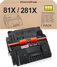 81X CF281X Black Toner Cartridge Replacement for HP 81A 81X High-Yield Toner Cartridge CF281X CF281A