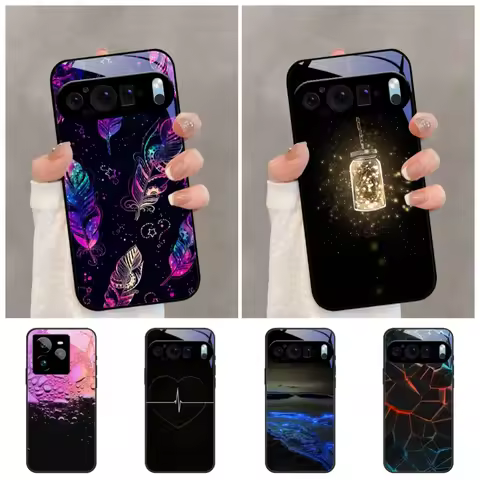 For Google Pixel 9 9a Pixel9 Pro XL 5G Glass Case For Google Pixel 7 7a 8a 8 Pro Fashion Shockproof 