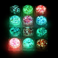 Bowitzki 12 Colors Glow in The Dark Glitter Gel Face Glitter Body Glitter Gel Hair Glitter Gel  UV G