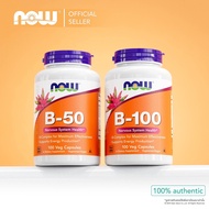 วิตามินบีรวม | Vitamin B Complex B-50 / B-100 [Capsules] by NOW FOODS
