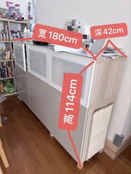 儲物櫃 寬180cm 深42cm 高114cm