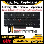 Laptop Replacement Keyboard For Lenovo Thinkpad E480 E485 E490 E495 L380 L390 L480 R480 T480s L49