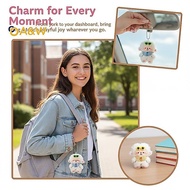 A&W Soft Plaid Lamb Plush Keychain Lovely Cartoon Pendant Portable Lightweight for Bag Accessory Off